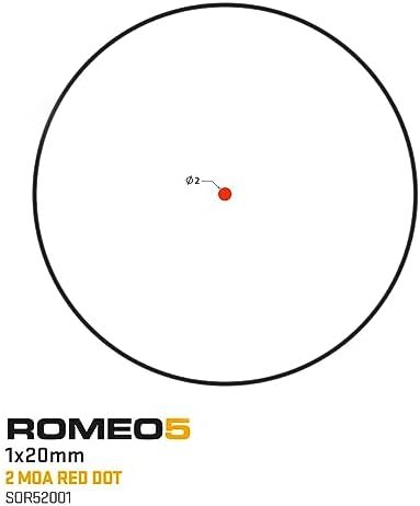SIG SAUER Romeo5 1X20mm Tactical Hunting Shooting Durable Waterproof Fogproof Illuminated 2 MOA Red Dot Reticle Gun Sight | Picatinny Mount Included : Sports & Outdoors - Image 3