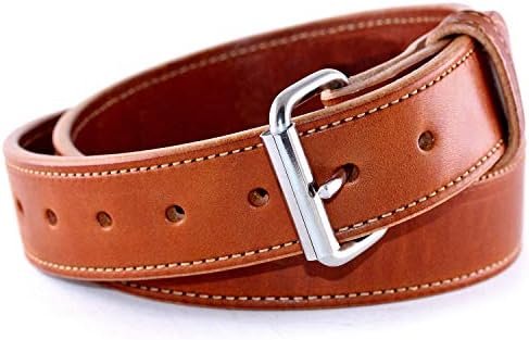 Urban Carry Premium EDC Gun Belt – USA Made Bullhide Leather Holster Belt | Concealed Carry | Single-Ply 1.5" Wide | Heavy-Duty Leather | Everyday Carry Holster Support | Tactical CCW | Classic Brown : Sports & Outdoors
