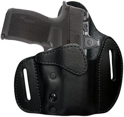 Urban Carry LockLeather OWB RMR/RDS Holster for Sig Sauer P365/P365 X/P365 SAS - Secure & Comfortable Hybrid Leather/Polymer Design for Optimal Concealment - 3.1" Barrel