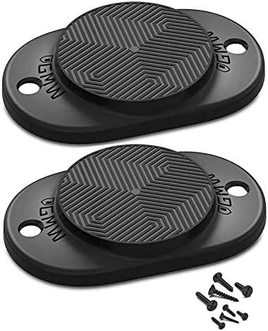 GMW Gun Magnet [2-Pack] | 30 lbs. Rating Magnetic Gun Mount | HQ Rubber Coated Gun Magnet Buckler Series for Car, Truck, Desks, Safes, and Walls | Indoor Gun Racks| Concealed Gun Holder for Handgun : Sports & Outdoors