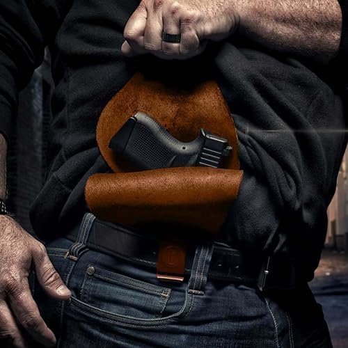 Urban Carry G3 LockLeather Colonel Gun Holster - Brown | Secure & Comfortable Leather/Polymer Hybrid Design for Ultimate Deep Concealment | Right Handed : Sports & Outdoors - Image 7