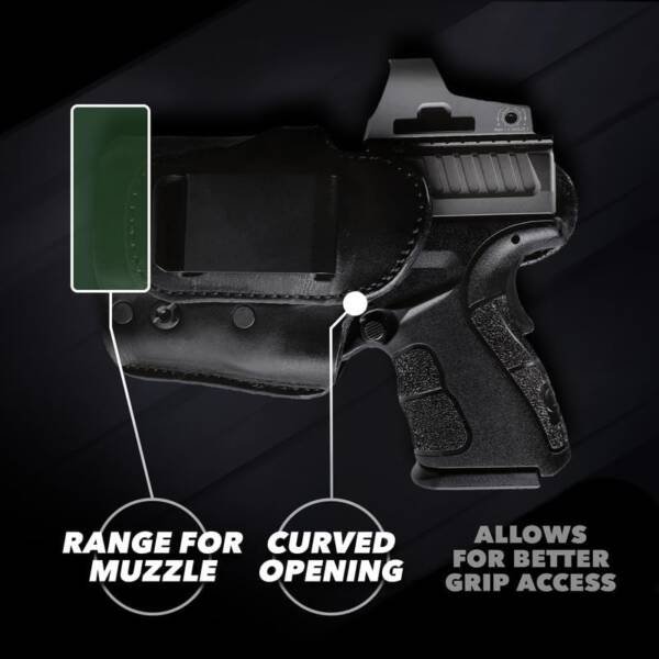 Urban Carry LockLeather IWB RMR/RDS Holster for G-22 (22c / All Gens) - Secure & Comfortable Hybrid Leather/Polymer Design for Optimal Security - 4.5-inch Barrel : Sports & Outdoors - Image 5
