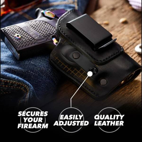 Urban Carry LockLeather IWB Holster for Ruger Security-380 Lite Rack - Secure & Comfort Hybrid Leather/Polymer Design for 3.4-inch Barrel : Sports & Outdoors - Image 6